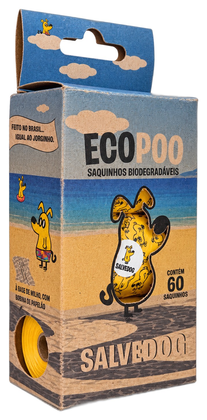 ECOPOO, saquinho cata-caca biodegradável SALVEDOG