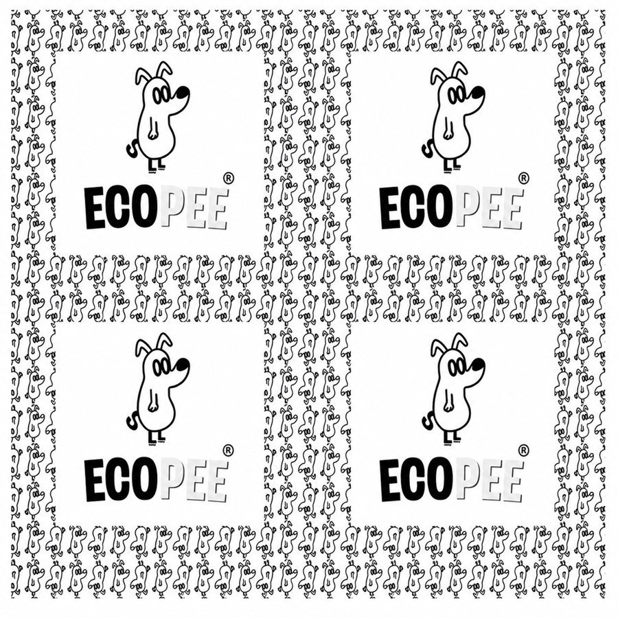 Estampa ECOPEE com padrão do mascote